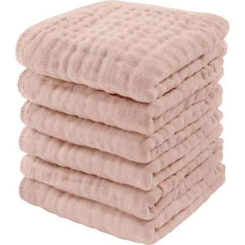 Muslin Washcloths - Pack of 6