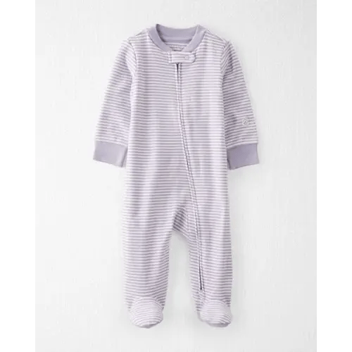 Baby Girl Organic Cotton Striped Sleep & Play Pajamas - Little Planet | Carter's