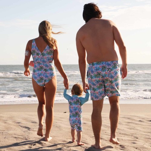 Men's Swim Trunks | Pastel Palms
