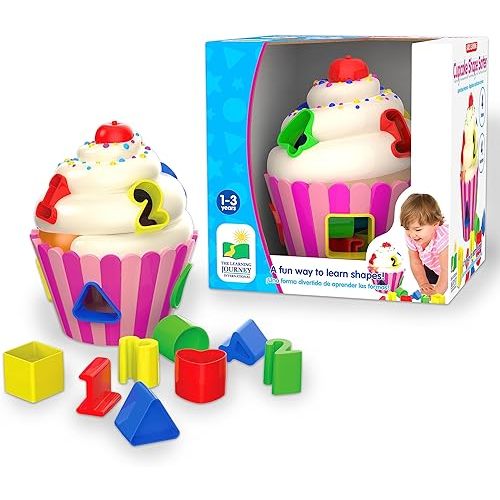The Learning Journey - Early Learning - Cupcake Shape Sorter - Shape Sorter for Toddlers Ages 12 Months and Up - Award Winning Toys