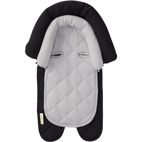 Travel Bug Baby & Toddler 2-in-1 Head Support Duo Head Support for Car Seats, Strollers & Bouncers - Black