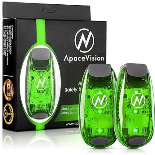 LED Safety Light (2 Pack) - Clip On Strobe/Running Lights for Runners, Dog, Bike, Walking, Boat, Kayak, Stroller and More - High Visibility Accessories for Your Reflective Gear, Bicycle