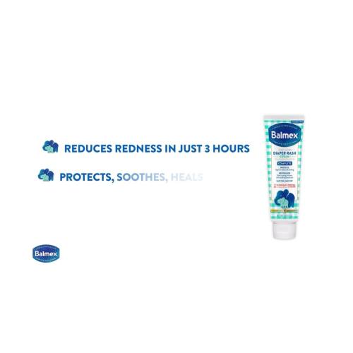 Balmex Complete Protection Baby Diaper Rash Cream with Zinc Oxide & Soothing Botanicals, 4 oz