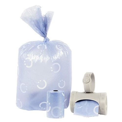 Ubbi Retractable On the Go Bag Dispenser for Travel, Diaper Bag Accessory Must Have for Newborn, Helpful Item, Baby Gift, Lavender Scented, Gray - 1 Count (Pack of 1)
