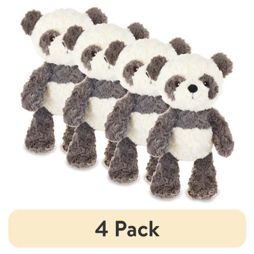 (4 pack) Spark Create Imagine Panda Plush, 10" for all ages