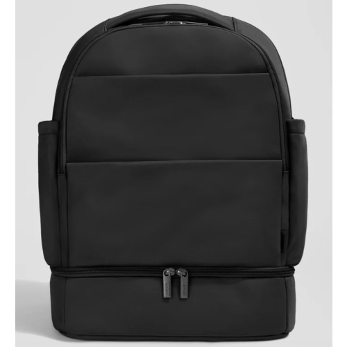 The Double Diaper Backpack in Black