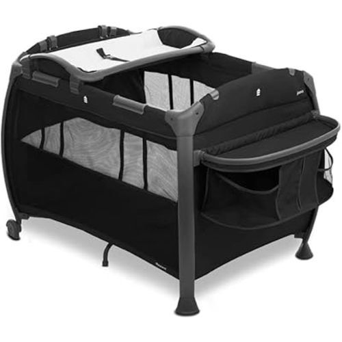 Joovy Room-Playard, Nursery Center, Bassinet, Changing-Table, Black