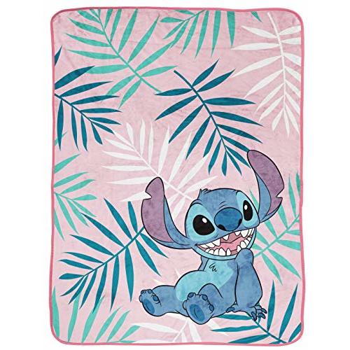 Jay Franco Disney Lilo & Stitch Kids' Plush Fleece Throw Blanket - 46" x 60" for Boys & Girls, Toddlers, Cozy, Fade Resistant