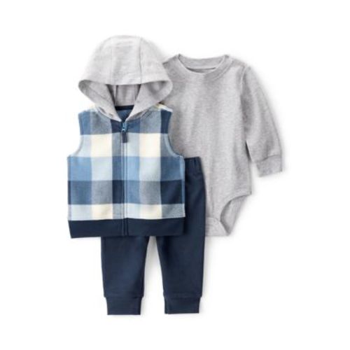 Baby Boys 3 Piece Vest Set