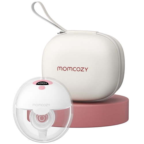 Momcozy M5 All-in-One Wearable Breast Pump, Single, Hands-Free, Portable, Quiet Motor, 9 Suction Levels, 24mm Flange