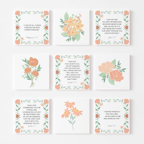 Bible Scripture Birth Affirmation Cards | Christian Labor and Delivery | Homebirth | Gospel Centered Labor and Delivery Cards | Midwife Gift