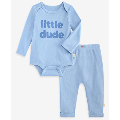 Baby Boys' 0M-24M Little Dude Bodysuit and Leggings, 2-Piece Set, Macy's Exclusive