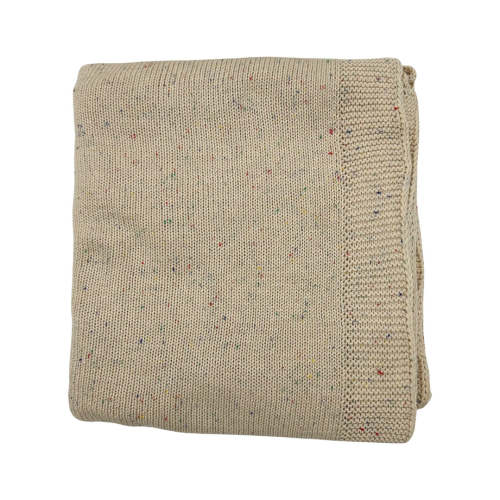 Speckled Knit Baby Blanket