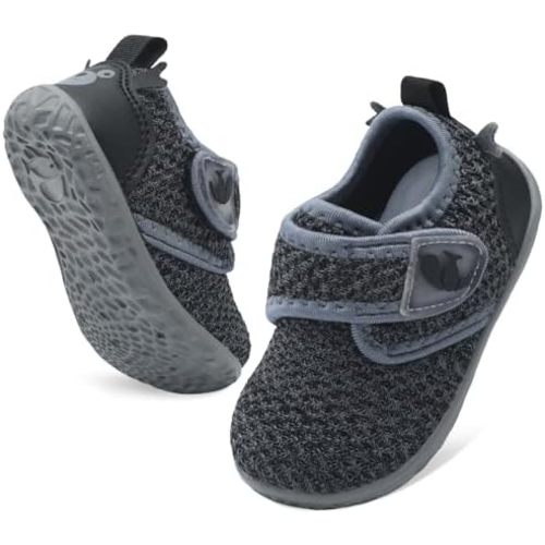 FEETCITY Baby Walking Shoes Barefoot Baby Shoes Infant Sneakers Newborn Crib Shoe Lightweight Flexible Slip On Shoe