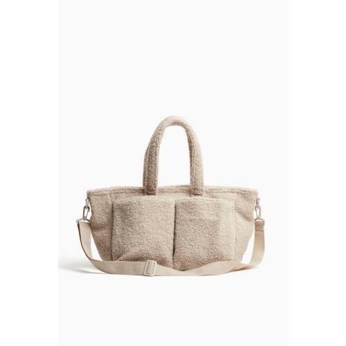 TEDDY FLEECE DIAPER BAG