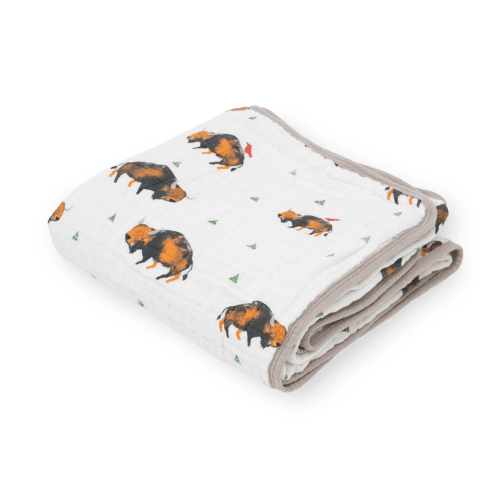 Original Cotton Muslin Quilt - Bison
