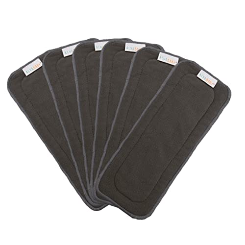 ALVABABY Reusable 5 Layers 6 Pack Inserts for Baby Cloth Diaper and Cloth Diapers Covers 6ZTN