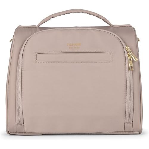 JuJuBe New Insulated Bottle Bag, Breastmilk Storage Bag for Baby Bottles, Insulated Waterproof Lunch Bag or Cooler Bag for Nursing, Milk, Food, Baby Formula, Snacks, Daycare, Taupe, Mother's Day Gift