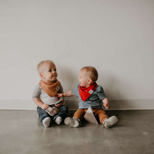 Organic Cotton Bandana Snap Bibs Set, Estes (Pack Of 8) - Parker Baby Co. | Maisonette