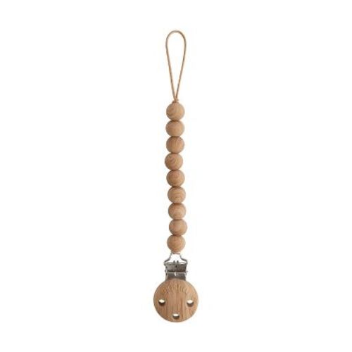 Silicone Pacifier Clip | Hera Faux Wood One Size