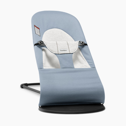 Babybjörn Bouncer Balance Soft - Cotton/Jersey Blue/Gray/Black Frame