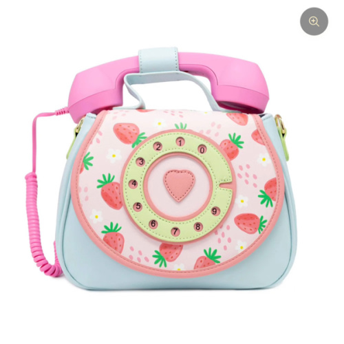 Ring Ring Phone Convertible Handbag - Strawberry Fields