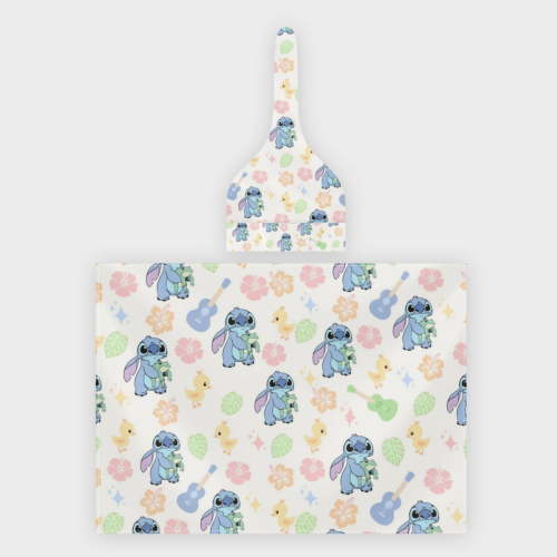 Stitch 2-Pack Baby Newborn Swaddle Blanket and Hat Set 29" x 40" Large Stretch Newborn Swaddle Blanket with Hat Soft Swaddling Blanket Suitable for Newborn Boys and Girls Necessities
