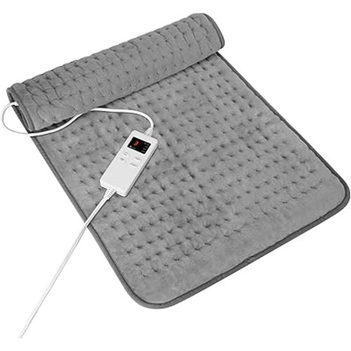 Heating Pad for Period Cramps, Heating Pad for Back/Neck/Shoulder Muscle Pain, 6 Heating & 4 Timer Setting, Birthday Christmas Gifts for Women Mom