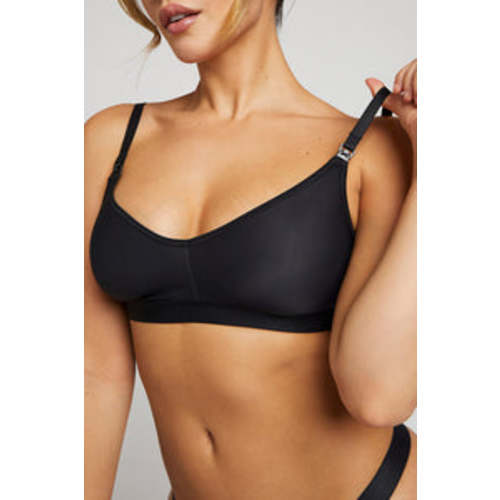 Silky Nursing Bra in Black | Black Maternity Bra - Negative Underwear