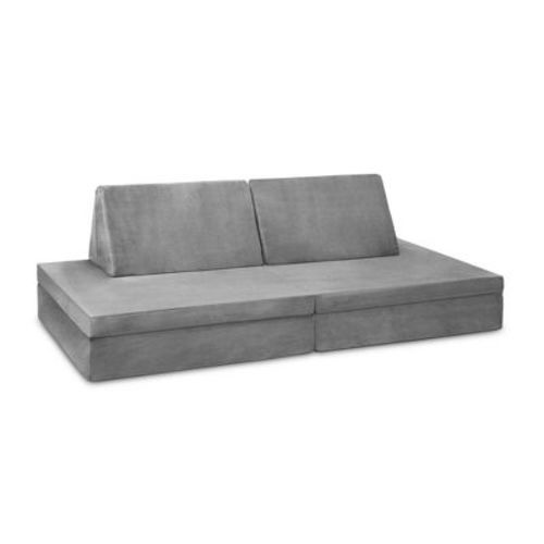 Delta Children Cozee Play Couch & 4-Piece Lounger - Gray