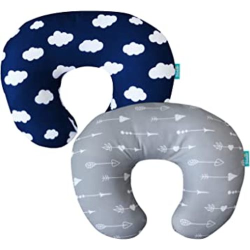 Biloban Nursing Pillow Cover 2 Pack for Breastfeeding Pillow, Ultra Soft and Cozy Nursing Pillow Slipcovers, Snug Fits for Boppy Pillow, Great Choice for Mom