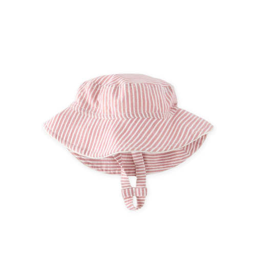 Seersucker Bucket Hat - Anchor Red
