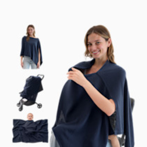 Momcozy Ultra-Light Nursing Cover - Dark Blue