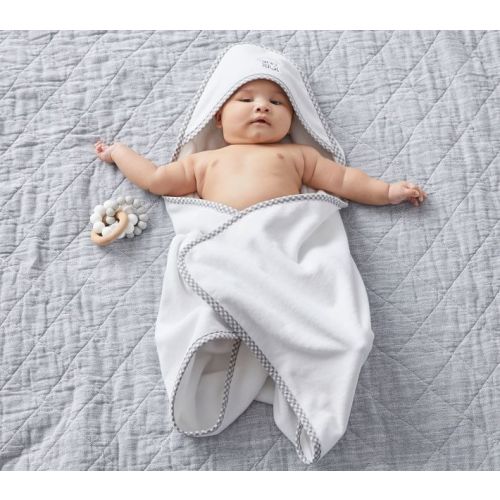 Gingham Baby Hooded Towels | Pottery Barn Kids