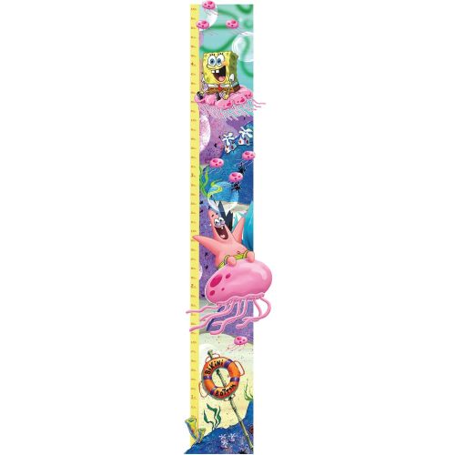 Oliver's Labels Growth Chart for Kids - Cute Personalized Wall Sticker - Ruler for Child Size - Height Measurement Decal for Kids - Decor for Boys & Girls (Spongebob Squarepants™)