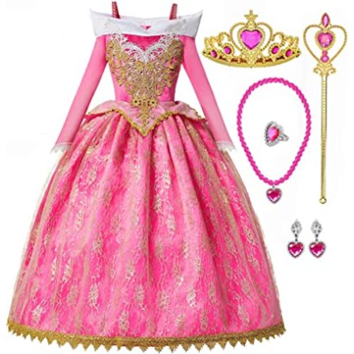 TYHTYM Princess Costumes Little Girls Dress Up Fancy Halloween Christmas Party
