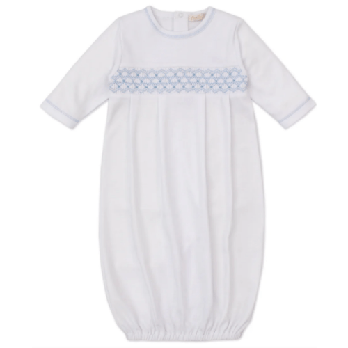 CLB Summer 25 White/Blue Hand Smocked Sack