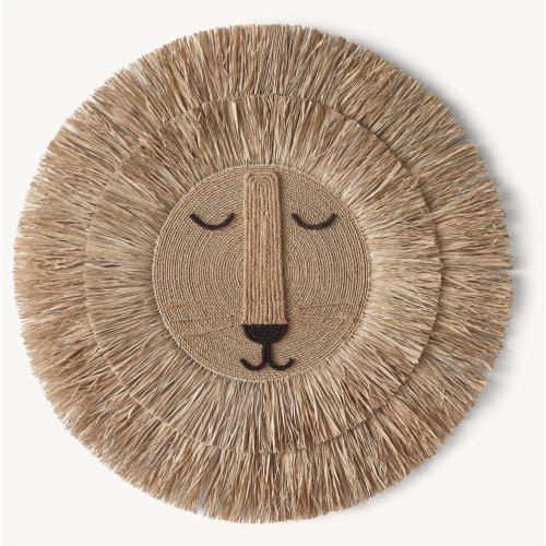 Restoration Hardware Baby & Child Raffia Lion Head
