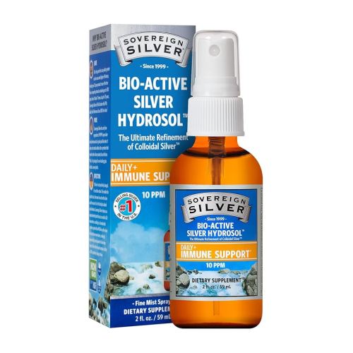 Sovereign Silver Bioactive Silver Hydrosol 10 PPM Fine Mist Spray, 2 oz.