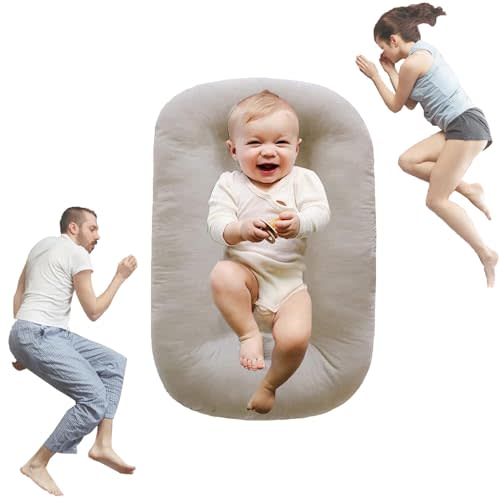 oliwex Baby Pillow Baby Lounger，Baby Lounger，Baby Lounger Pillow，Baby Lounger for Newborn (British Apricot)