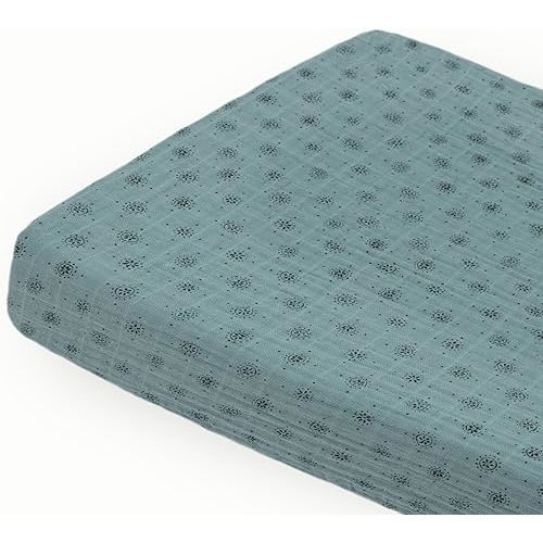 Little Unicorn Premium Changing Pad Cover | Extra Soft & Breathable Muslin Fabric (WallFlower)