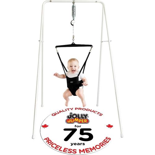 Jolly Jumper Classic Siège d'exercice pour bébé avec support – Original Baby Jumper, intérieur et extérieur, hauteur réglable, pour les nourrissons jusqu'à 12,7 kg