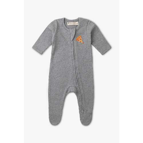Ribbed Cotton Zipper One-Piece - Organic Baby Clothes - Monica + Andy