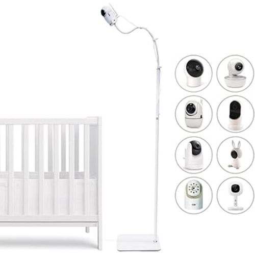 GOOZIE Baby Monitor Floor Stand Holder Compatible with Universal Camera Models Hellobaby HB6550/ HB65/ HB66/ HB248, Infant Optics DXR-8 Pro, Nanit Pro Flex Stand, Vtech VM901/ VM819/RM7764, Momcozy