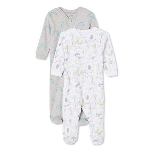 George Infants' Gender Inclusive Sleeper 2-Pack, Sizes 0-12 months