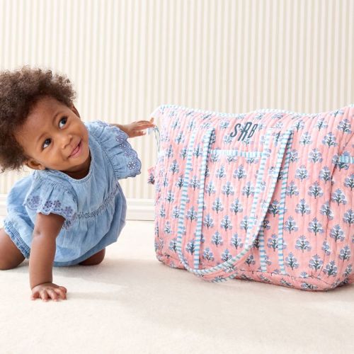 Block Print Diaper Bag