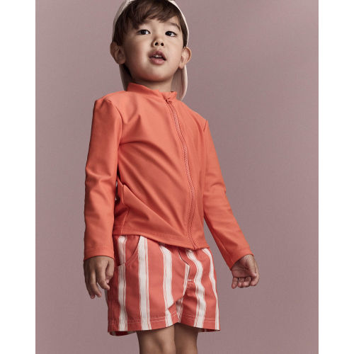 Toddler Boy Striped Swim Trunks - Orange - Otter Avenue | Carter's