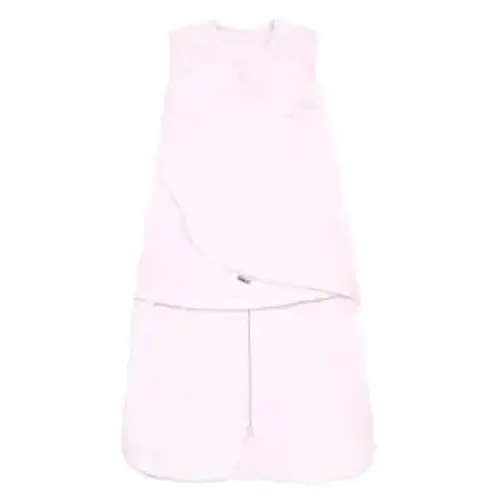 HALO 100% Cotton Sleepsack Swaddle, 3-Way Adjustable Wearable Blanket, TOG 1.5, Soft Pink, Newborn, 0-3 Months - Newborn (Pack of 1)