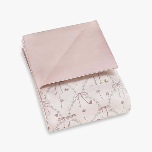 Bows & Butterfly Kisses Baby Duvet- Pink | Gooselings