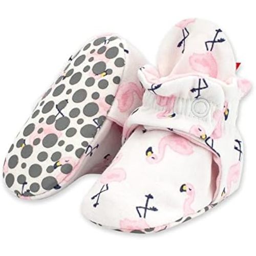 Zutano Unisex Organic Cotton Baby Booties With Gripper Soles